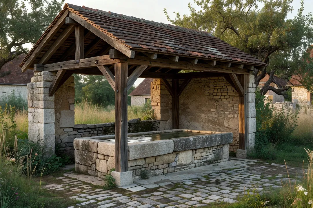 Lavoirs, puits et petit patrimoine bâti de Courquetaine et des villages briards